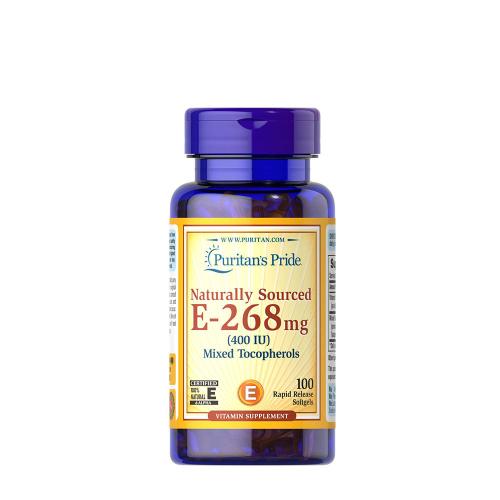 Puritan's Pride Vitamin E 400 IE (gemischte natürliche Tocopherole) Weichkapsel (100 Weichkapseln)