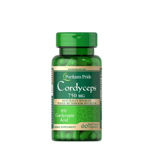 Puritan's Pride Cordyceps Natürlicher Pilz-Extrakt 750 mg Kapsel (60 Kapseln)