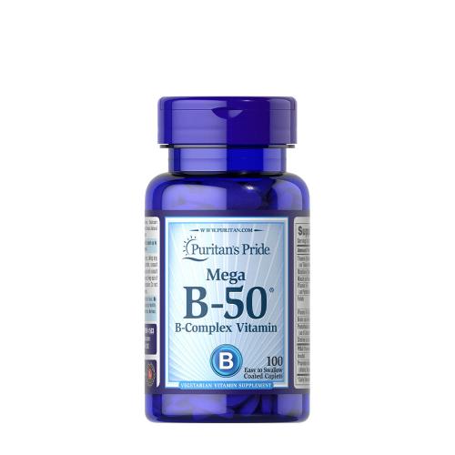 Puritan's Pride Vitamin B-50® Komplex Kapsel (100 beschichete Kapseln)