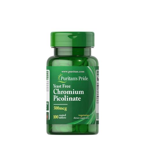 Puritan's Pride Chromium Picolinate 500 mcg Yeast Free (100 Tabletten)