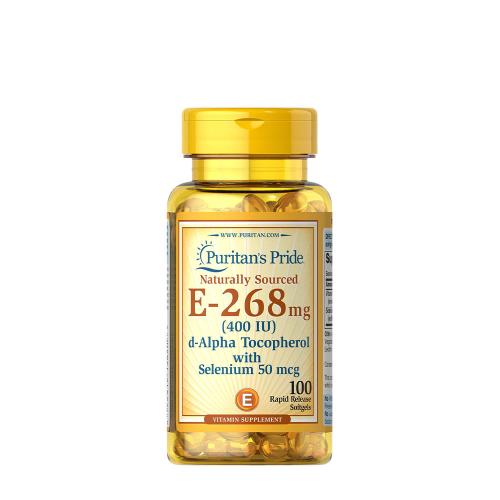 Puritan's Pride Vitamin E-with Selenium 400 IU Natural (100 Weichkapseln)