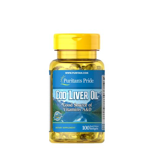 Puritan's Pride Cod Liver Oil 415 mg (100 Weichkapseln)