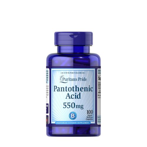 Puritan's Pride Pantothenic Acid 550 mg Rapid Release (100 Kapseln)