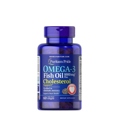 Puritan's Pride Omega-3 Fish Oil Plus Cholesterol Support (60 Weichkapseln)