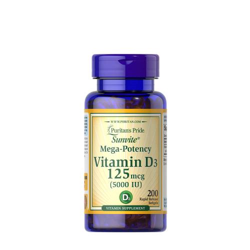 Puritan's Pride Vitamin D3 5000 IE Weichkapsel (200 Weichkapseln)