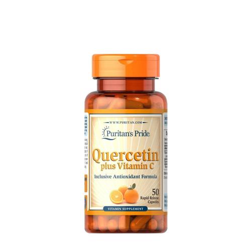 Puritan's Pride Quercetin Dihydrate Plus Vitamin C 500 mg/1,400 mg (50 Kapseln)
