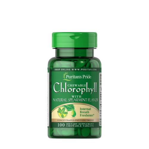 Puritan's Pride Chewable Chlorophyll with Natural Spearmint Flavor (100 Kautabletten)