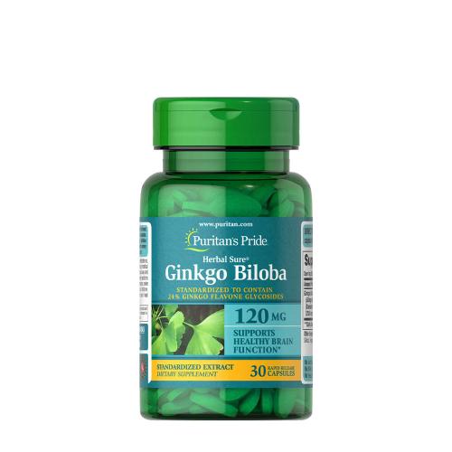 Puritan's Pride Ginkgo Biloba-Extrakt 120 mg Kapsel (30 Kapseln)
