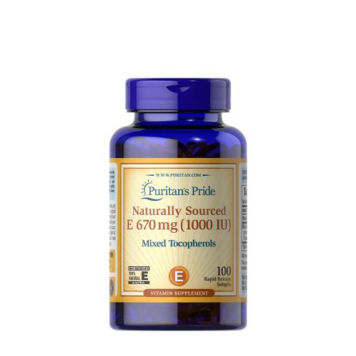 Puritan's Pride Vitamin E-1000 IU Mixed Tocopherols Natural (100 Weichkapseln)