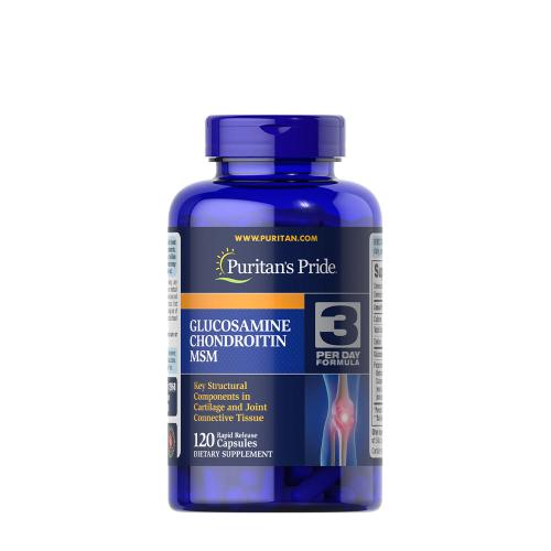 Puritan's Pride Double Strength Glucosamine, Chondroitin & MSM Joint Soother® (120 Kapseln)
