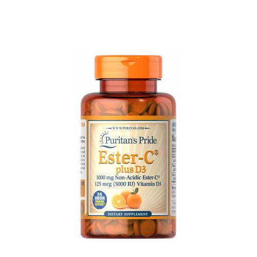 Puritan's Pride Ester-C® Plus D3 (60 Tabletten)