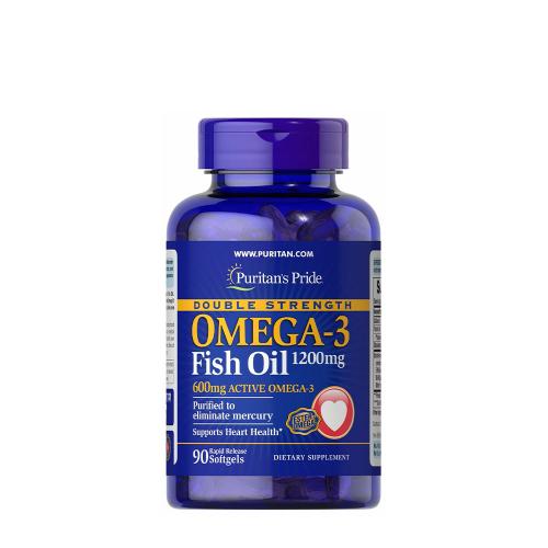 Puritan's Pride Double Strength Omega-3 Fish Oil (90 Weichkapseln)