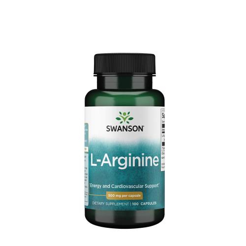 Swanson L-Arginine 500 mg (100 Kapseln)
