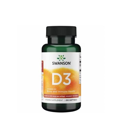 Swanson Vitamin D3 (250 Weichkapseln)