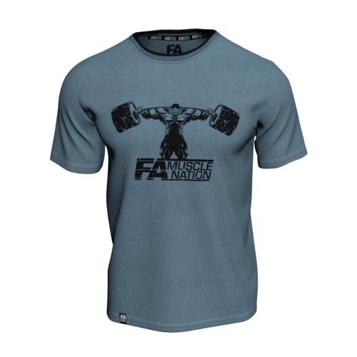 FA - Fitness Authority T-Shirt Double Neck (Size: S) (S, Blau)