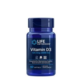   Life Extension Vitamin D3 125 mcg (5000 IU) (60 Weichkapseln)