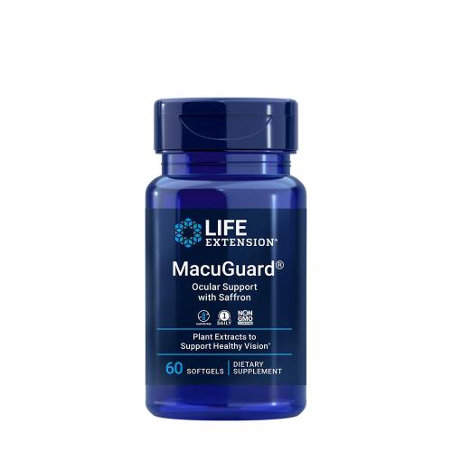Life Extension MacuGuard® Ocular Support with Saffron (60 Weichkapseln)