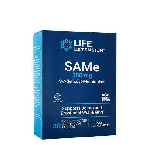 Life Extension SAMe 200 mg (S-Adenosyl-Methionine) (30 Tabletten)