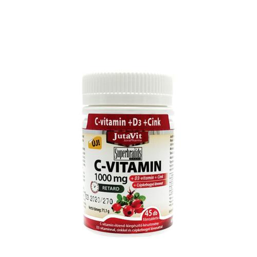 JutaVit Vitamin C 1000 mg + D3 + Zink Tablette (45 Tabletten)