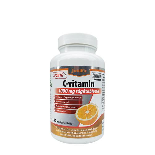 JutaVit Vitamin C 1000 mg Forte + D3 Kautablette (60 Kautabletten, Orange)