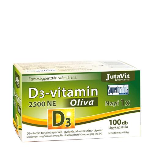 JutaVit Vitamin D3 2500 IE (Olive) Weichkapsel (100 Weichkapseln)