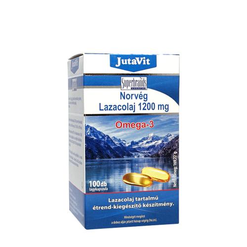 JutaVit Norwegisches Omega-3-Lachsöl 1200 mg Weichkapsel (100 Weichkapseln)