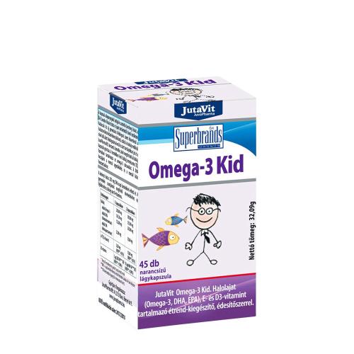 JutaVit Omega-3 Kid Weichkapsel mit Orangengeschmack für Kinder (45 Weichkapseln, Orange)