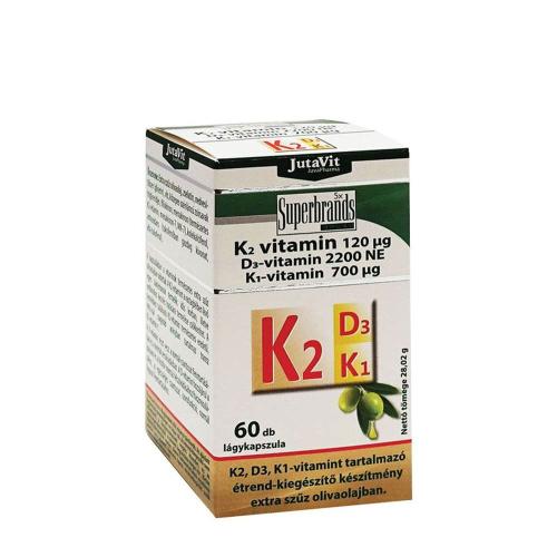 JutaVit Vitamin K2+D3+K1 (60 Weichkapseln)