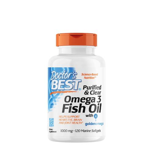 Doctor's Best Purified & Clear Omega 3 Fish Oil 1000 mg  (120 Marine-Weichkapsel)