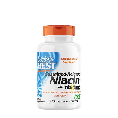Doctor's Best Time-Release Niacin with Niaxtend 500 mg (120 Tabletten)