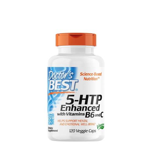 Doctor's Best 5-HTP Enhanced with Vitamin B6 & C  (120 veg.Kapseln)