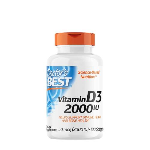 Doctor's Best Vitamin D3 2000 IU (180 Weichkapseln)