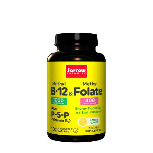 Methyl B-12 & Methyl Folate 400 mcg (100 Kautabletten, Zitrone)
