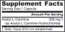 Jarrow Formulas Acetyl L-Carnitine 500 Mg  (60 veg.Kapseln)