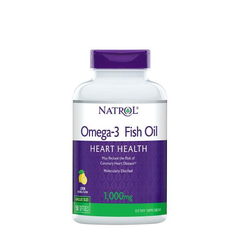 Natrol Omega-3 Fish Oil 1000 mg (150 Weichkapseln, Natürliche Zitrone)