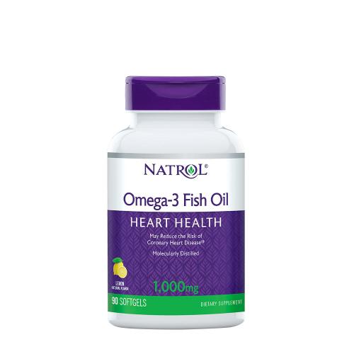 Natrol Omega-3 Fish Oil 1000 mg (90 Weichkapseln, Natürliche Zitrone)