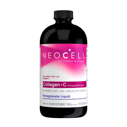 NeoCell Flüssiges Kollagen mit Fruchtextrakten - Collagen + C Pomegranate Liquid (473 ml, Granatapfel)