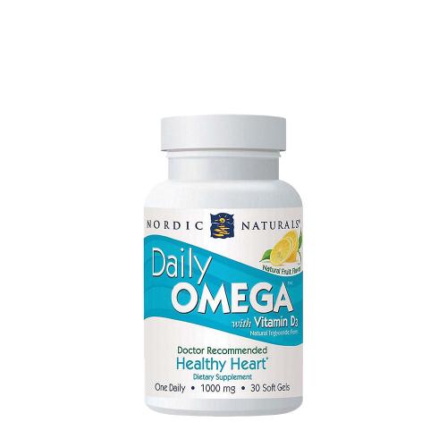Nordic Naturals Daily Omega With Vitamin D (30 Weichkapseln, Natürlicher Fruchtgeschmack)
