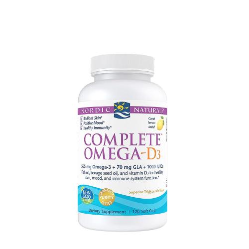 Nordic Naturals Complete Omega-D3 (120 Weichkapseln, Zitrone)