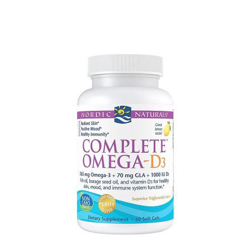 Nordic Naturals Complete Omega-D3 (60 Weichkapseln, Zitrone)