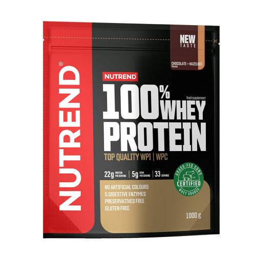 Nutrend 100% Whey Protein (1000 g, Haselnuss-Schokolade)