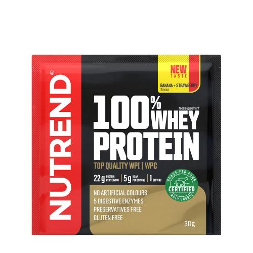 Nutrend 100% Whey Protein (30 g, Banane Erdbeere)