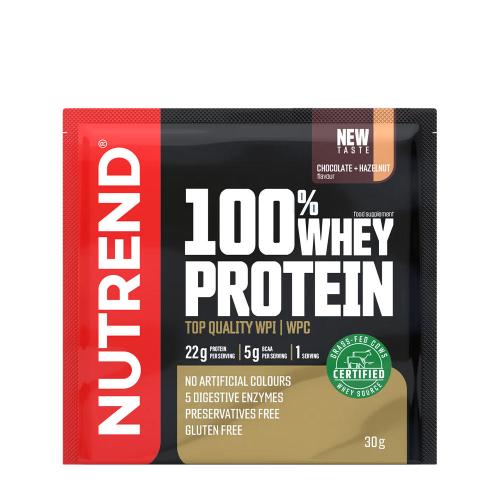 Nutrend 100% Whey Protein (30 g, Haselnuss-Schokolade)