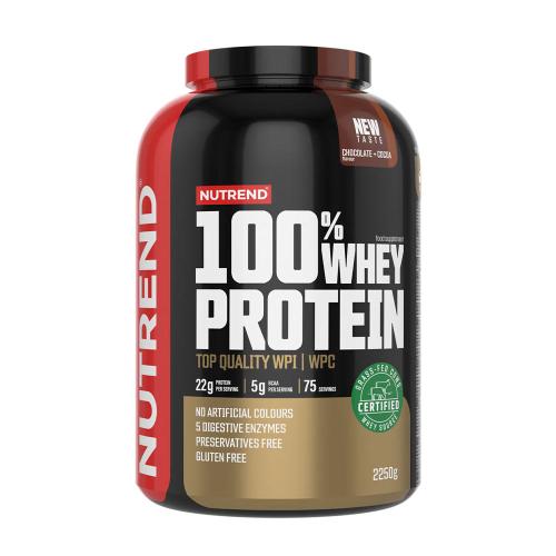 Nutrend 100% Whey Protein (2250 g, Schokolade & Kakao)