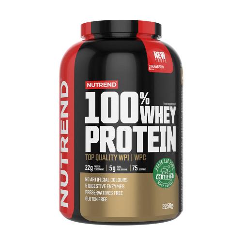 Nutrend 100% Whey Protein (2250 g, Erdbeere)