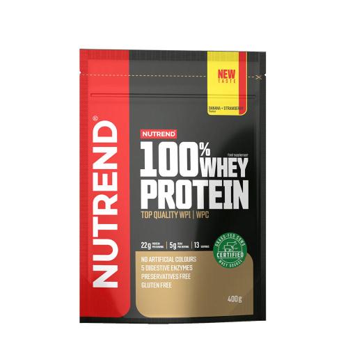 Nutrend 100% Whey Protein (400 g, Banane Erdbeere)