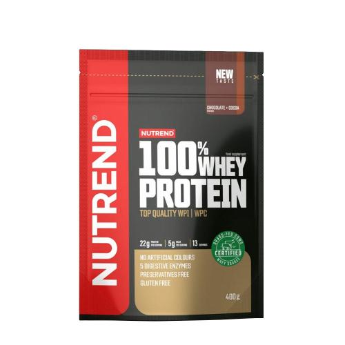 Nutrend 100% Whey Protein (400 g, Schokolade & Kakao)