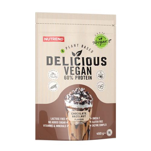 Nutrend Delicious Vegan Protein (450 g, Haselnuss-Schokolade)