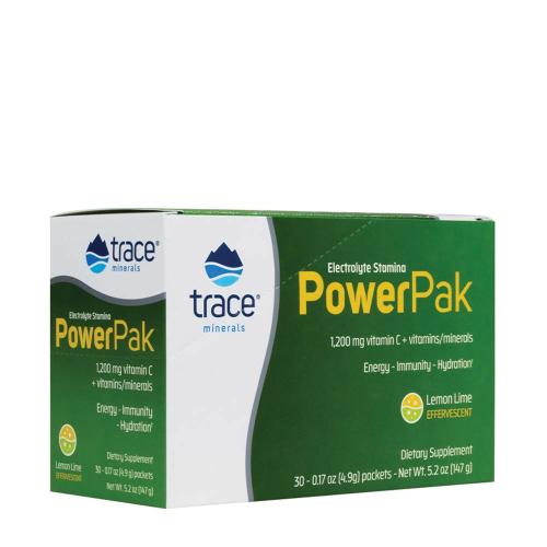 Trace Minerals Electrolyte Stamina Power Pak  (30 Packungen, Zitrone Limette)