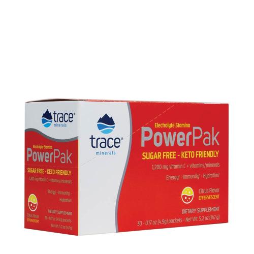 Trace Minerals Electrolyte Stamina Power Pak  (30 Packungen, Zitrus)